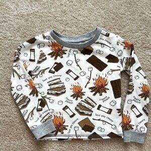 3T mud pie s’mores pajama top
